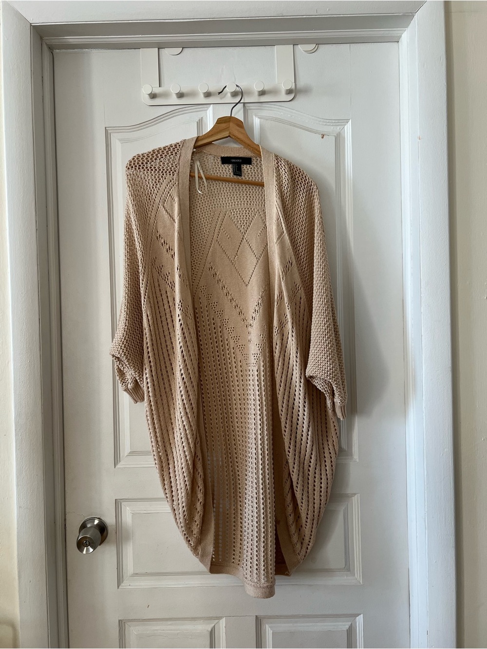 Women’s Crochet 3/4 Sleeve Cardigan